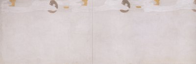 Beethovenfries - linke Seitenwand (Ausschnitt) von Gustav Klimt